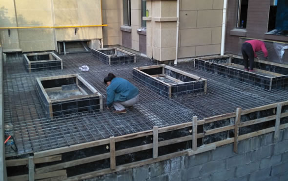 澆注頂板平臺案例